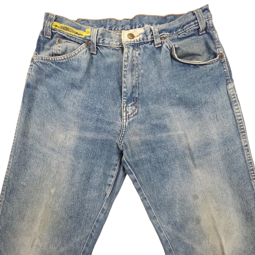 Dickies Jeans Mens 34x32 Blue Denim Straight Fit Work Wear Rugged Casual Outdoor